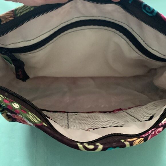 Vera Bradley Floral Multicolored Floral Zip Top Makeup Cosmetic Bag - Picture 5 of 8